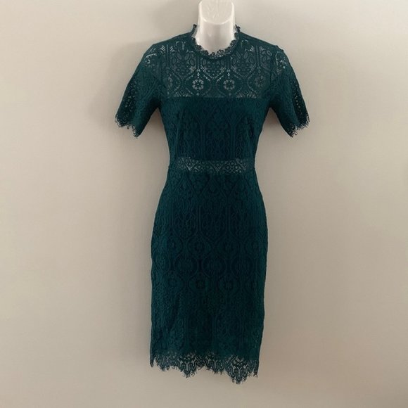 Lulus Remarkable Forest Green Lace Dress - Picture 3 of 10